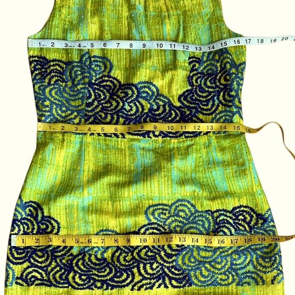 Anthropologie Dress 8 Embroidered Fall Dress Boho Tabitha Azure Scroll RARE - Picture 14 of 16